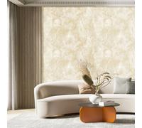 Galerie Stratum Collection Metallic Cream Marmo Marble Effect Double Width Wallpaper Roll