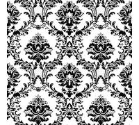 Galerie Stripes And Damask 2 Black Damask Document Smooth A4 Wallpaper Sample