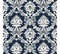 Galerie Stripes And Damask 2 Blue Damask Document Smooth A4 Wallpaper Sample