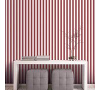 Galerie Stripes And Damask 2 Red Regency Stripe Smooth Wallpaper