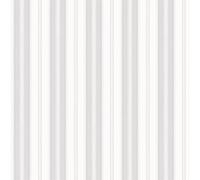 Galerie Stripes And Damask 2 Silver Grey Heritage Stripe Smooth A4 Wallpaper Sample