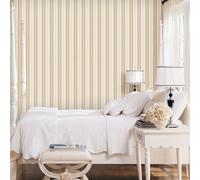 Galerie Stripes And Damask 2 Yellow Gold Heritage Stripe Smooth Wallpaper