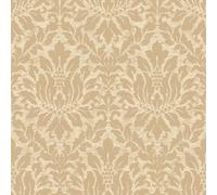 Galerie Stripes And Damask 2 Yellow Gold Stitched Damask Smooth A4 Wallpaper Sample