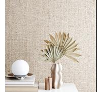 Galerie Structura Beige Woven Effect Wallpaper