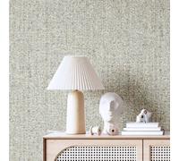 Galerie Structura Silver Grey Woven Effect Wallpaper