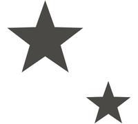 Galerie Style Sisters Double Star Black Cream Ss21254 A4 Wallpaper Sample