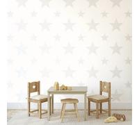 Galerie Style Sisters Double Star Pearl White Cream Ss21257 Wallpaper