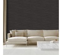Galerie Style Sisters Grasscloth Black Cream Ss21252 Wallpaper