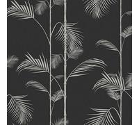 Galerie Ted Baker Eden Black Carmel Bamboo Leaf Wallpaper Roll