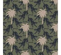 Galerie Ted Baker Eden Green Jaguar And Trees Wallpaper Roll