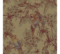 Galerie Ted Baker Eden Metallic Red Macaw Birds Floral Tree Wallpaper Roll