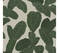 Galerie Ted Baker Eden Taupe/gree Piner Large Leaf Wallpaper Roll