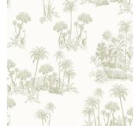 Galerie Ted Baker Fantasia Green Laurel Safari Tree Wallpaper Roll