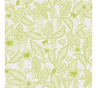Galerie Ted Baker Fantasia Lime Green Monflo Leaf Wallpaper Roll