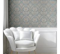 Galerie The Classic Italian Collection Blue Traditional Damask Embossed Wallpaper