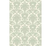 Galerie The Classic Italian Collection Green Damask Embossed A4 Wallpaper Sample