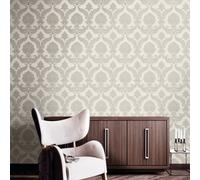 Galerie The Classic Italian Collection Silver Grey Traditional Damask Embossed Wallpaper
