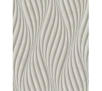 Galerie The New Design Book Beige Sheen Wave Ribbons A4 Wallpaper Sample