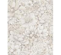 Galerie The New Design Book Collection Beige Floral Texture A4 Wallpaper Sample