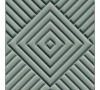 Non-woven wallpaper geometric stucco element 3D look grey green 34485 (4,88£/1qm