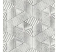 81622 - The New Design Book Abstract Geometric Silver Grey Galerie Wallpaper