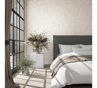 Galerie The New Design Book Metallic Beige Leaf Wallpaper Roll