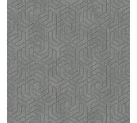 Galerie The New Design Book Rose Gold Grey Geometric Embossed A4 Wallpaper Sample