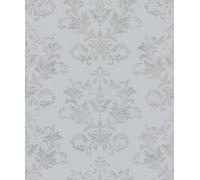 Galerie The New Design Book Silver/grey Embossed Damask Glitter A4 Wallpaper Sample