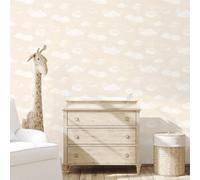 Galerie Tiny Tots 2 Beige Cloud Smooth Wallpaper