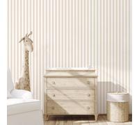 Galerie Tiny Tots 2 Beige Regency Stripe Smooth Wallpaper
