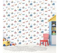 Galerie Tiny Tots 2 Blue Orange Red Transportation Smooth Wallpaper