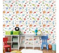 Galerie Tiny Tots 2 Bright Colours Dragons Smooth Wallpaper