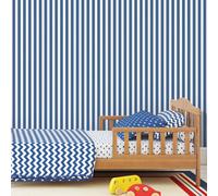 Galerie Tiny Tots 2 Cobalt Blue Regency Stripe Smooth Wallpaper