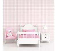 Galerie Tiny Tots 2 Pink Plaid Smooth Wallpaper