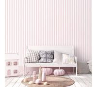 Galerie Tiny Tots 2 Pink Regency Stripe Smooth Wallpaper