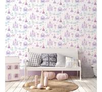 Galerie Tiny Tots 2 Purples Turquoise Fairytale Smooth Wallpaper