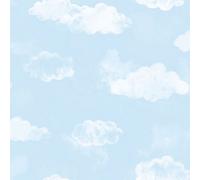 Galerie Tiny Tots 2 Sky Blue Cloud Smooth A4 Wallpaper Sample