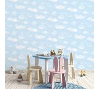 Galerie Tiny Tots 2 Sky Blue Cloud Smooth Wallpaper