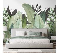Galerie Tropical Collection Coconut Green Large Tropical Leaf Design 4-Panel Wall Mural