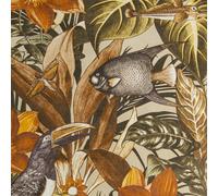 Galerie Tropical Collection Peanut Palau Floral Fish And Bird Inspired A4 Wallpaper Sample