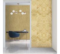 Galerie Tropical Collection Peanut Tahiti Inspired Damask Wallpaper Roll