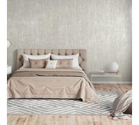 Galerie Universe Fossil Grey Neptune Glass Stone Plain Texture Wallpaper Roll