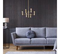 Galerie Universe Ocean Blue Jupiter Metallic Stripe Wallpaper Roll