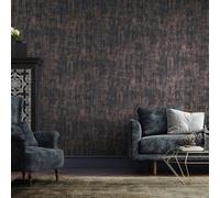 Galerie Universe Ocean Blue Neptune Glass Stone Plain Texture Wallpaper Roll