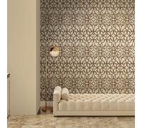 Galerie Universe Sand Beige Pluto Glass Stone Motif Wallpaper Roll