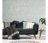 Galerie Universe Stone Blue Mercury Metallic Plain Texture Wallpaper Roll