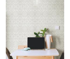 Galerie Universe White Pluto Glass Stone Motif Wallpaper Roll