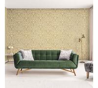 Galerie Urban Classics Brown Gold Notting Hill Metallic Loft Damask Wallpaper Roll
