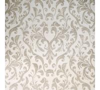 Galerie Urban Classics Cream Gold Notting Hill Metallic Loft Damask A4 Wallpaper Sample