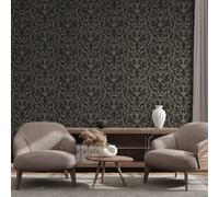 Galerie Urban Classics Flock Damask Bronze Brown Wallpaper 81253